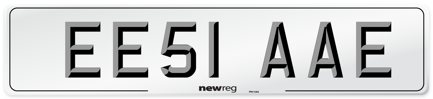 EE51 AAE Number Plate from New Reg